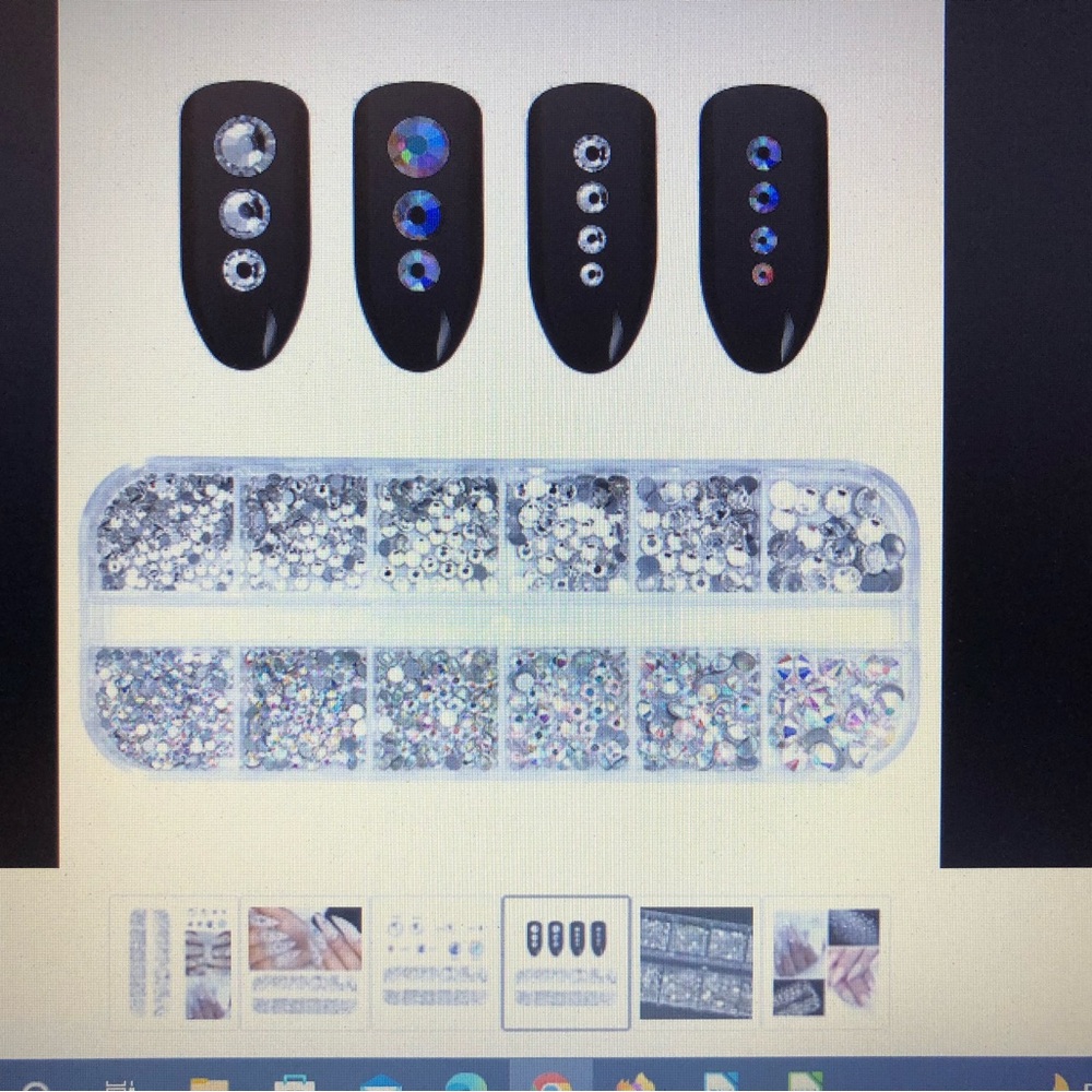 Multi Color 2mm Nail Rhinestone